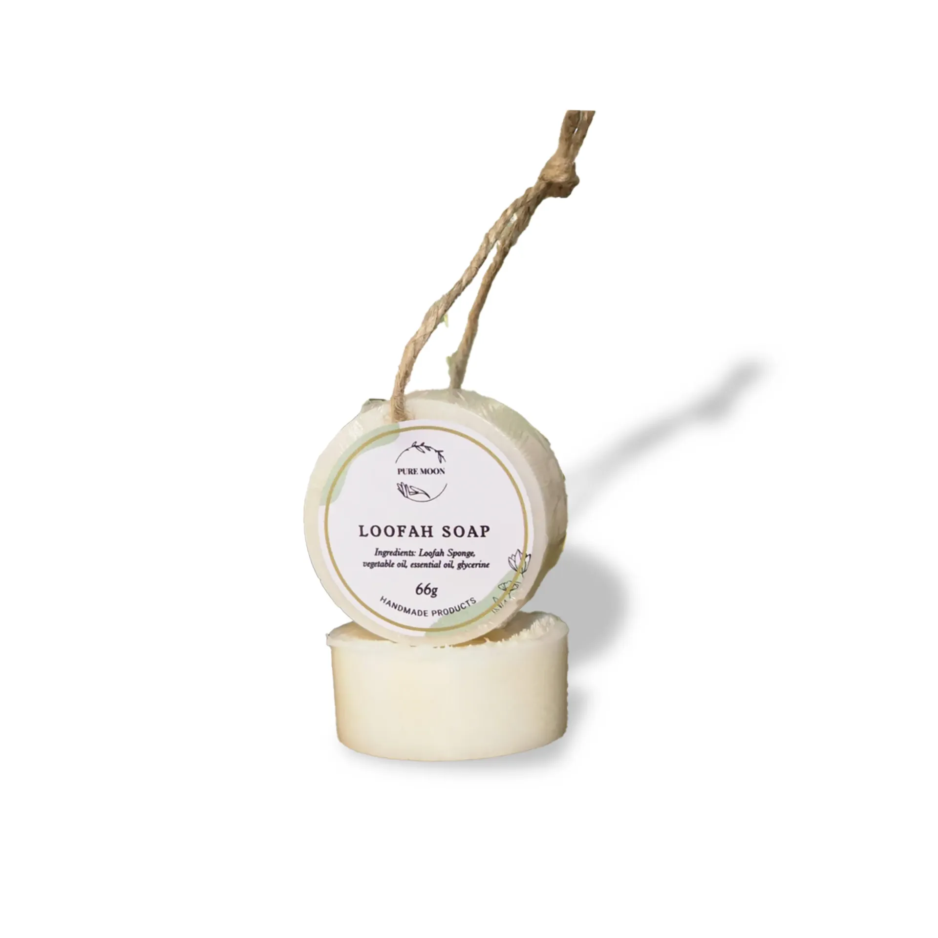 PURE MOON - Loofah Soap  (Aloe)